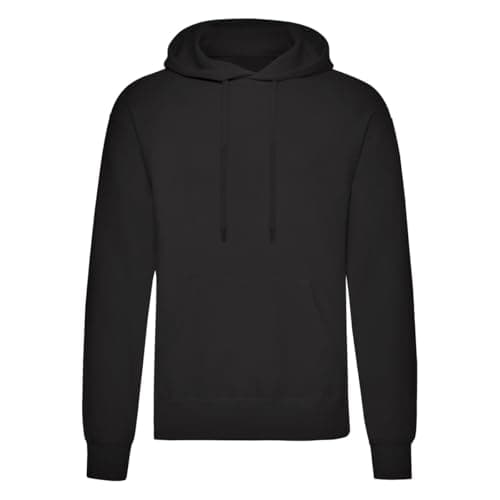 Image of Urban Road Unisex Heavy Blend Plain Hoody Men & Women Sweatshirt Casual Pullover Ladies Hoodie Black