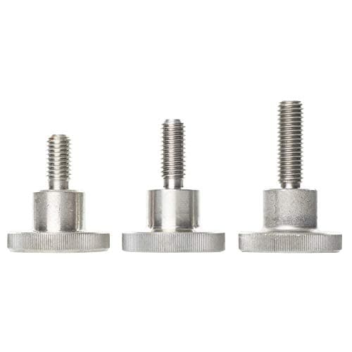 Image of M3 x 5 Stainless Steel Knurled Thumb Screws Hand Grip Knob Bolts DIN 464-4 Pack