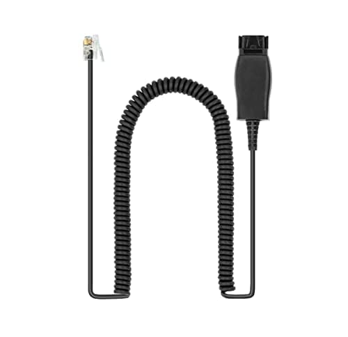 Image of HIS Adapter Cable Compatible with Plantronics QD Headset to Avaya J100, 1600, 9600 IP Phones: 1608 1616 9608 9610 9611 9620 9621 9630 9640 9641 9650 9670