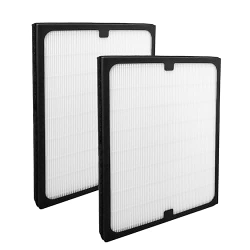 Image of 2 Pack Classic 200 Series Particle Filter Compatible With Blueair Classic 280i, 203, 203 Slim, 205, 270E, 270E Slim Air Puri-fier, H13 HEPA Filter and Combination Particle Carbon Replacement Filter