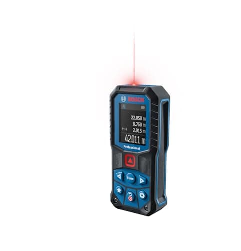 Image of Bosch Professional Laser Measure GLM 50-22 (Range: up to 50m, Robust, IP65, ± 1.5 mm*, 2x AA Batteries, Hand Strap, Pouch)