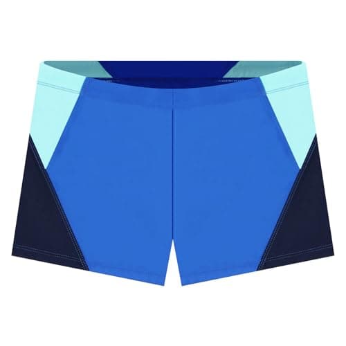 Image of AYESY Boys Swimming Trunks, Kids Swim Shorts, Boys Swimming Costume with Elastic Waistband, Quick Dry Beach Board Shorts for Kids 3-12 Years Blue