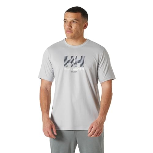 Image of Helly Hansen Men's HH Tech Graphic T-Shirt 2.0, Grey Fog, XL