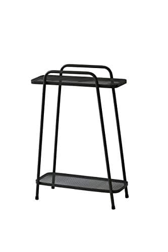 Image of VegTrug Modern 2 Shelf Tall Plant Stand, Black