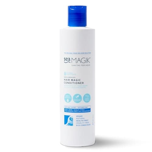 Image of Sea Magik Conditioner for Dry or Damaged Hair - Infused with Hydrating Dead Sea Salt, Organic Seaweed, Coconut Oil, and More, Moisturiser for All Hair Types, Vegan, Cruelty Free (300ml)