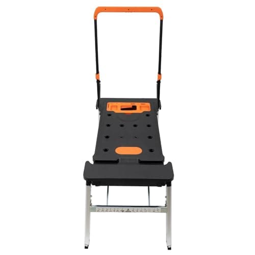 Image of Foldable 7-in-1 Workbench, Portable Multi-Purpose Rolling Work Platform, Heavy Duty Hand Truck and Table with 150–250kg Load Capacity