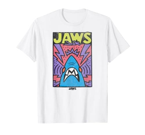 Image of Jaws Neon Poster T-Shirt