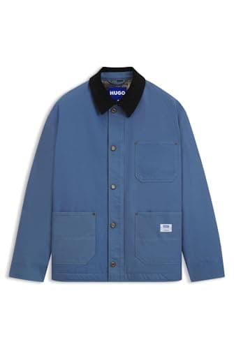 Image of HUGO Men's Brams254w1 Outerwear Jacket, Open Blue, XXL