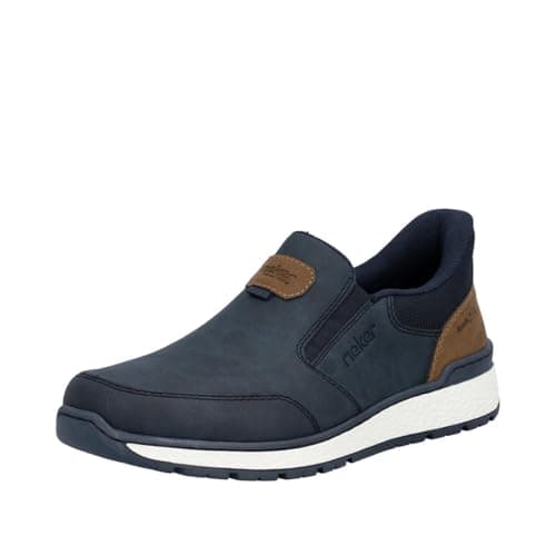 Image of Rieker Men's B9057 Slip-On Shoes, Blue, 43 EU