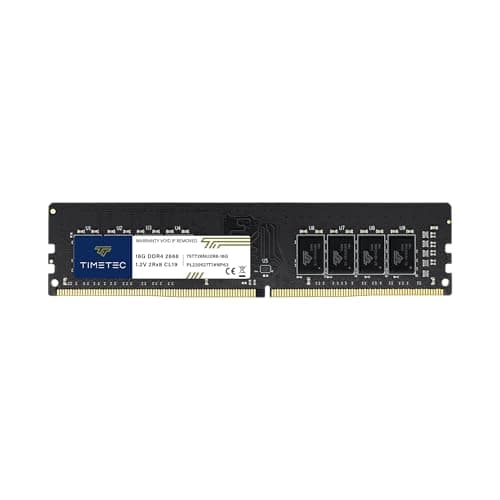 Image of Timetec Premium 16GB DDR4 2666MHz PC4-21300 Non-ECC Unbuffered 1.2V CL19 2Rx8 Dual Rank 288 Pin UDIMM Desktop Memory RAM Upgrade (16GB)