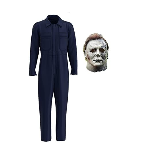 Image of Men's Halloween Kills Cosplay Costume Michael Miles Jumpsuit Uniform Halloween Kills Michael Myers Mask Overalls Boiler Outfit for Party Carnival(Without Mask)