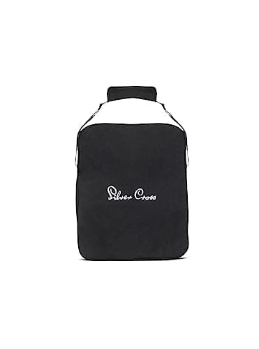 Image of Silver Cross Clic Stroller Bag - Pram Organiser Bag - Travel Bag - Pram Accessories - Water Resistant - Black