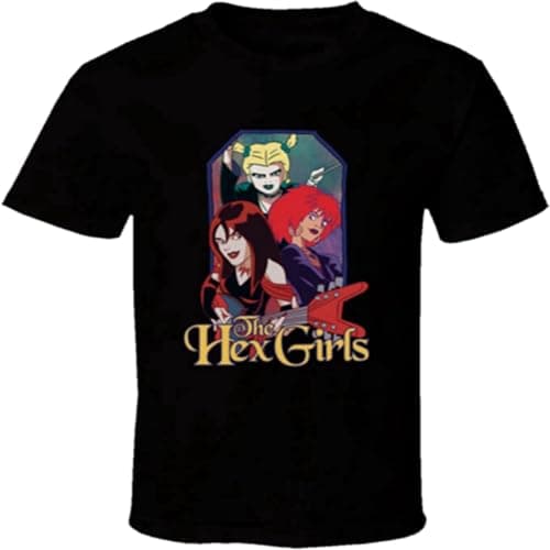 Image of GAOYEA The Hex Girls Unisex 100% Cotton Short-Sleeve T-Shirts Black S