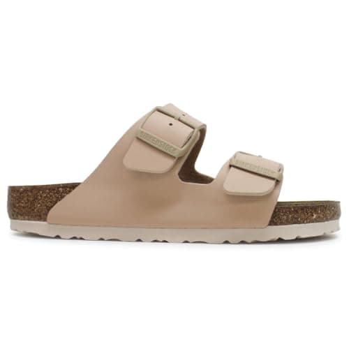 Image of Birkenstock Unisex Arizona BS Birko-Flor New Beige Sandals 7 UK