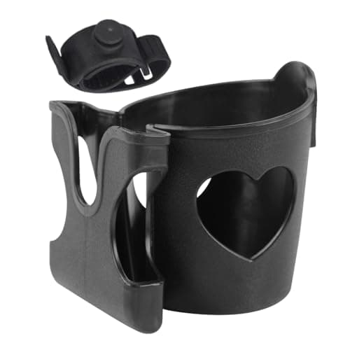 Image of Scooter Cup Holder - Handlebar Drink Carrier, Secure and Flexible Fit | Electric Scooter Bottle Mount, Portable Cup Mount for Scooter, or Wheelchair, Holds Bottles, Coffee Cups, or Travel