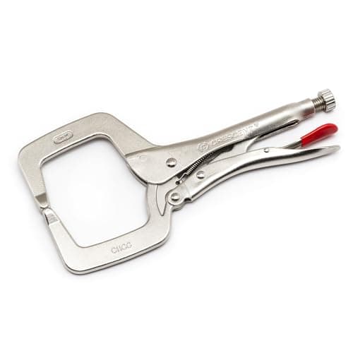 Image of Crescent 18" Locking C-Clamp with Regular Pads - Carded - C18CCRN
