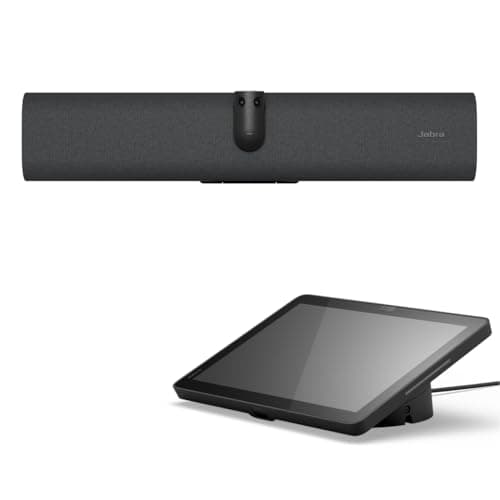 Image of Jabra PanaCast 40 Video Bar System (VBS) Small Meeting Room Android 13 and Touch Controller, 180° Field-of-View Video conferencing with Mic and Speakers, Certified for Microsoft Teams, Black, UK plug