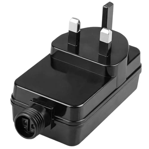 Image of 12V 2A 24W Waterproof Transformer Plug Outdoor for Garden Spike Lights, Christmas & Fairy Lights Power Supply Adapter for Xmas Decorations, Low Voltage LED Lighting and Seasonal Displays