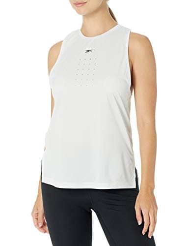 Image of Reebok Women's United by Fitness Perforated Tank Top, True Grey, Medium
