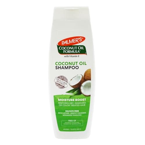 Image of Palmer's Coconut Oil Formula Moisture Boost Shampoo, 400 ml, 1.0 Count – Hydrating Haircare Set for Dry, Damaged Hair, Sulfate-Free Formula with Coconut Oil and Vitamin E