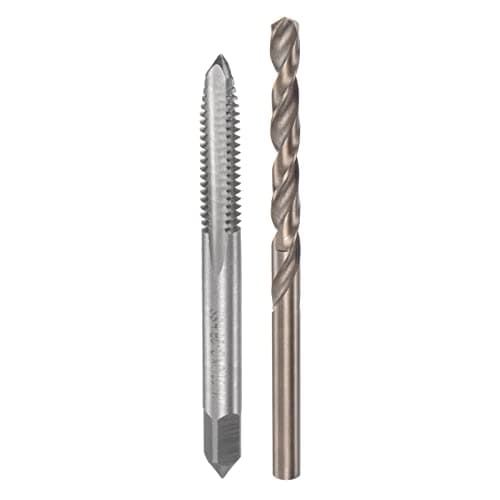Image of sourcing map Tap & Bit Sets, 1/4-20 UNC 2B Straight Flute Machine Thread Milling Tap, 5.1mm M35 Cobalt High Speed Steel (HSS-CO) Twist Drill Bit