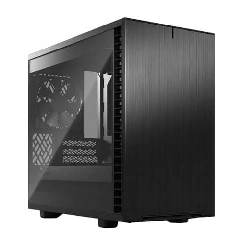 Image of Fractal Design Define 7 Nano Black Brushed Aluminum/Steel Mini ITX Silent Light Tinted Tempered Glass Window Nano Tower Computer Case