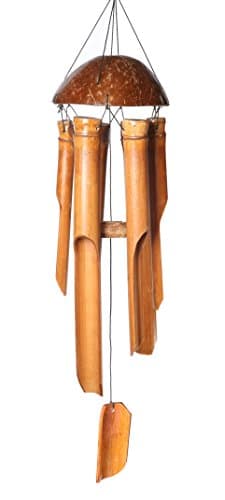 Image of Ethical Fair Trade Bamboo Wind Chimes Large for Outdoor Garden