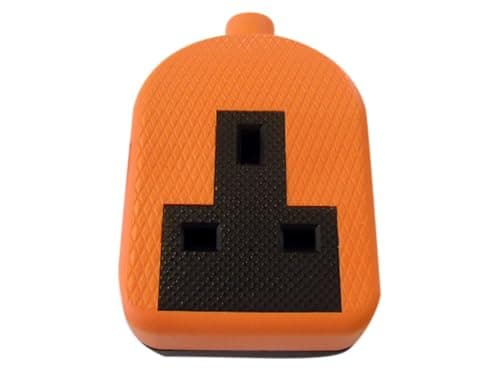 Image of Dencon Trailing Socket 13A 1-Gang Orange