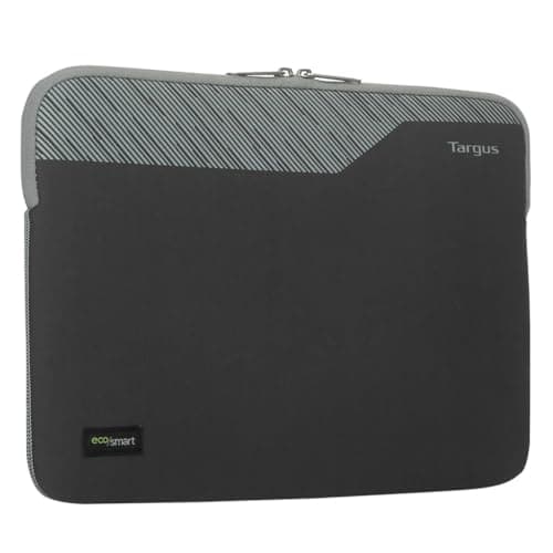 Image of Targus Pulse 15-16" Laptop Sleeve – Charcoal | Slim Protective Case for MacBook, Chromebook, Ultrabook & Notebook, Lightweight, Water-Resistant, Shock-Absorbing, Travel-Friendly, Durable Laptop Bag