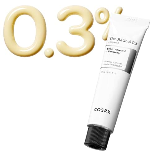 Image of COSRX The Retinol 0.3 Cream, Anti-Aging Face Cream with Highly Concentrated Retinol for Fine Lines, Wrinkle Reduction, Skin Renewal, Firming and Brightening, Safe for Eye and Neck Korean Skincare 20ml