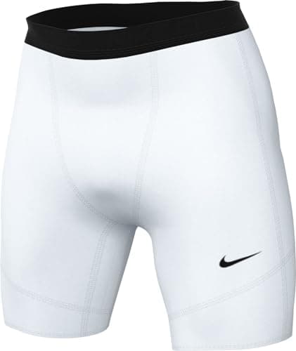 Image of NIKE Men's M Np Df Short Mid Thigh Length Tight, White/Black, S