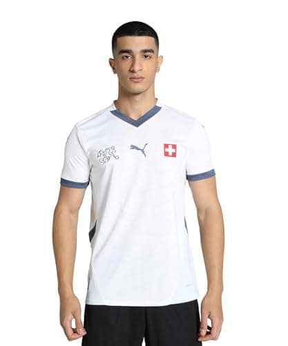 Image of PUMA Mens Switzerland Away Shirt 2024 Adults White M