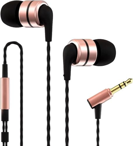 Image of Soundmagic E80 In-Ear Isolating Earphones [2024 Version] Neutral Balanced Sound, High-Resolution Performance, Comfortable Fit, Anti-Tangle Cable, Full Metal Housing, High-Purity Cable - Gold