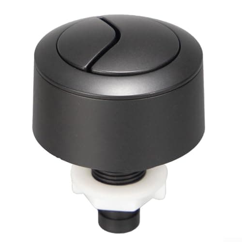 Image of ABS-Made Replacement Flush Button for Concealed Cisterns with For Cable-Actuated Mechanism Brushed Gold (Black)