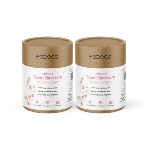 Image of Ecoegg Laundry Scent Boosters - Spring Blossom Twin Pack (2 x 250g) – Long Lasting Fragrance, Plastic-Free, PEG-Free, No Microplastics
