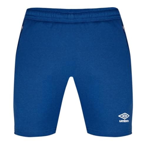 Image of Umbro Mens Club Leisure Logo Shorts Sports Bottoms Royal/White M