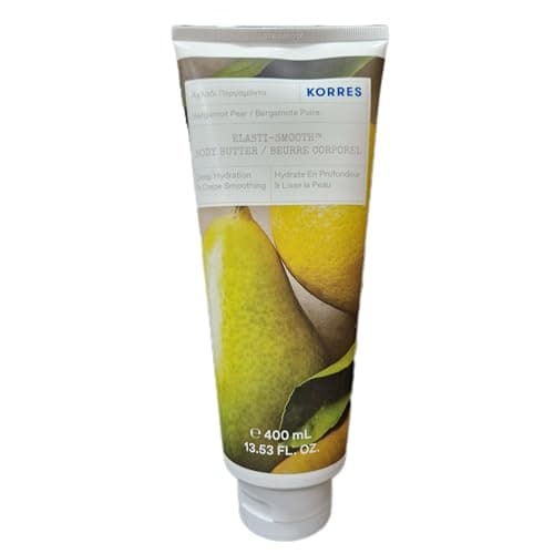 Image of KORRES - Bergamot Pear Elasti-Smooth Body Butter | Deep Hydration & Crepe Smoothing | 400ml | Super Size [Imperfect Packaging]