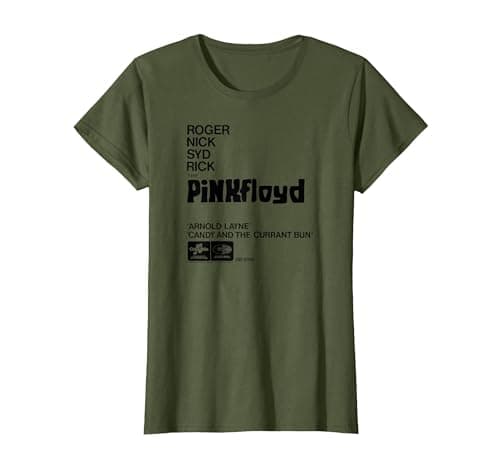 Image of Pink Floyd Arnold Layne T-Shirt, Women, Olive Green, Medium