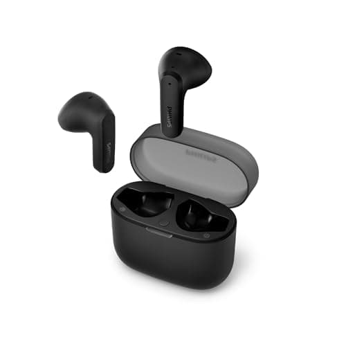 Image of PHILIPS TAT2139BK/00 True Wireless In Ear Bluetooth Headphones - Small buds. Great value Natural sound. Dynamic bass, Pocket-sized charging case, Clear calls - Black