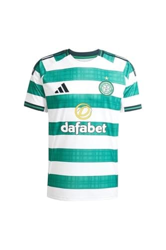 Image of adidas Celtic FC Mens Home Football Shirt Jersey 2025-2026 (UK, Alpha, M, Regular, Regular)