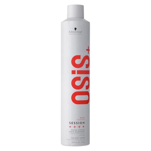 Image of Schwarzkopf Professional OSiS Session Hairspray Long Lasting Wind Proof Brushable Finish Without Flaking Anti Humidity Heat Protection Extra Strong Hold 500 ml
