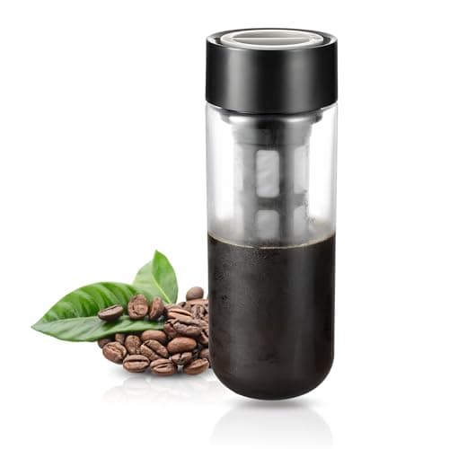Image of Ideal Swan Cold Brew Coffee Maker – 650ml Portable Iced Coffee Maker Brewer with Fine Mesh Filter, Multipurpose Cold Brew Tea Bottle for Coffee and Juice, Iced Coffee Machine for Outdoor, Travel, Home