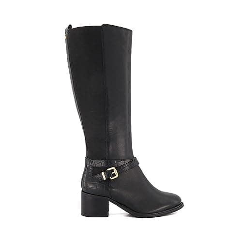 Image of Dune London Ladies TILDY Buckle Detail Knee High Riding Boots Size UK 6 Knee High Boots