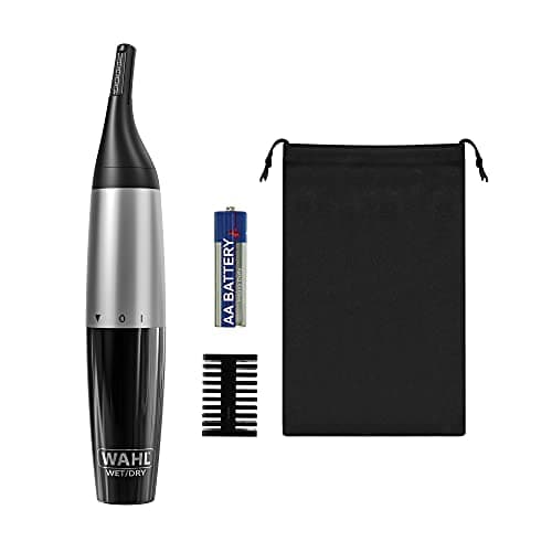 Image of Wahl Precision, Ear, Nose and Eyebrow Trimmer,Gifts for Him, Precision Dual Blade, Vertical Trimming Head, Fully Washable Trimmers, 5 Trimming Lengths, Battery Operated