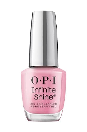 Image of OPI Infinite Shine Nail Polish - Flamingo Your Own Way - Gel Like & Long Lasting Pink Crème Nail Polish - with Pre-Cured Gel Technology & OPI Pro-Wide Brush (15ml)