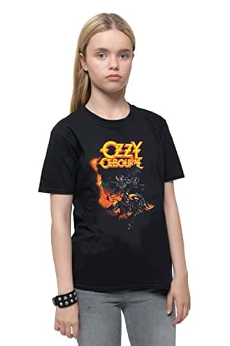 Image of Ozzy Osbourne Childrens/Kids Demon Bull Cotton T-Shirt (7-8 Years) (Black)