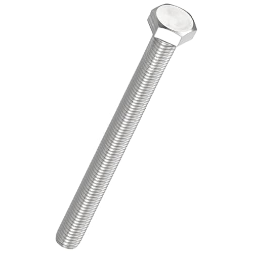 Image of Kozelo 2 Pcs Hex Head Screws Bolts - [M12-1.75x130] 304 Stainless Steel Grade A2-70 Fully Threaded Hex Tap Metric Hexagon Head Machine Bolts Right Hand External Hex Drive, Silver