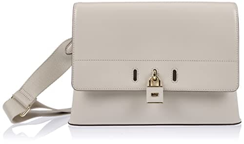 Image of DKNY Women's Flap Crossbody, Pebble Grey, Medium