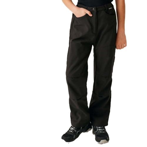 Image of Regatta Childrens/Kids Softshell Hiking Trousers (3-4 Years) (Black)