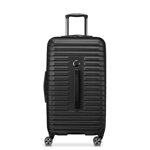 Image of DELSEY Paris Cruise 3.0 Hardside Expandable Luggage with Spinner Wheels, Black, Checked 26 Inch Trunk, Cruise 3.0 Hardside Expandable Luggage with Spinner Wheels